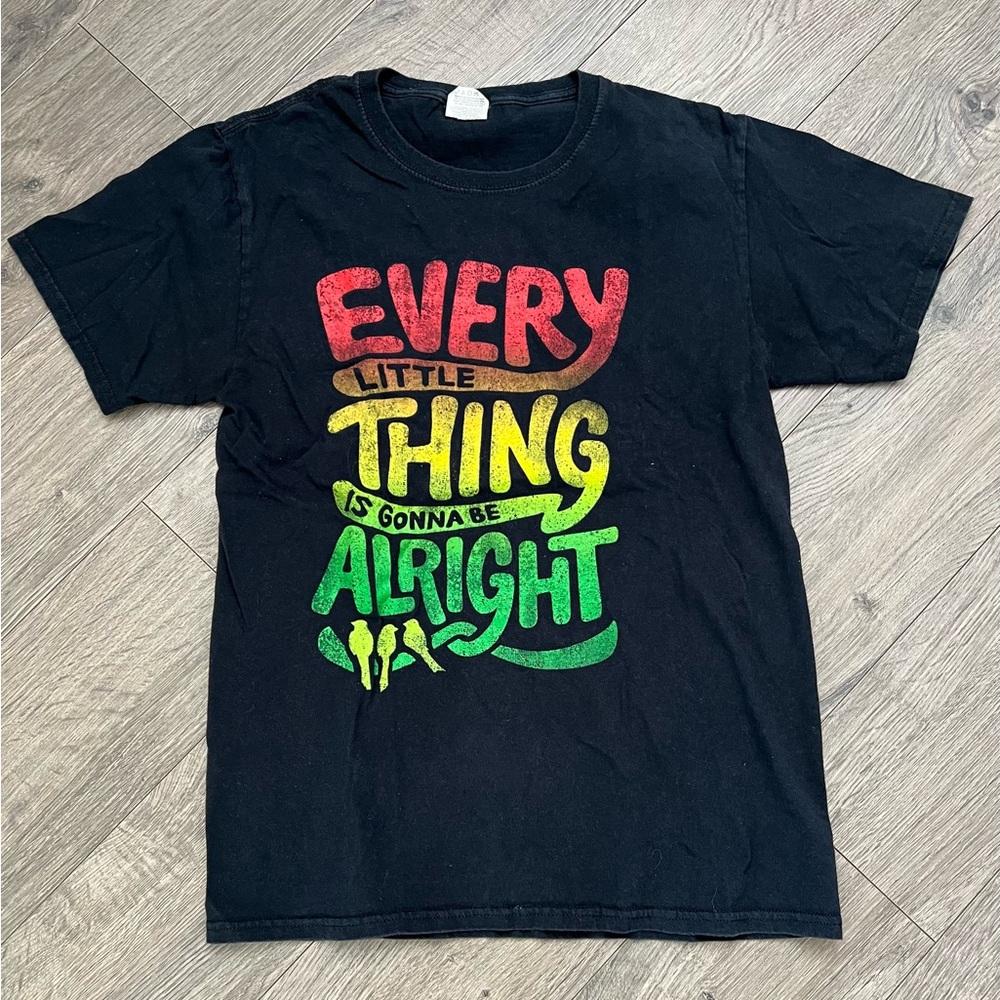 Every Little Thing Is Gonna Be Alright Graphic T Small Bob Marley 3 Little Birds